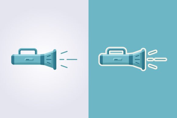 Download Flat Icon of Flashlight Vector Logo - Flashlight Collection